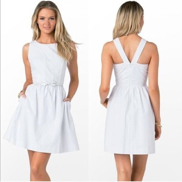 Lilly Pulitzer Dresses & Skirts - Lilly Pulitzer Athea - Resort white seersucker